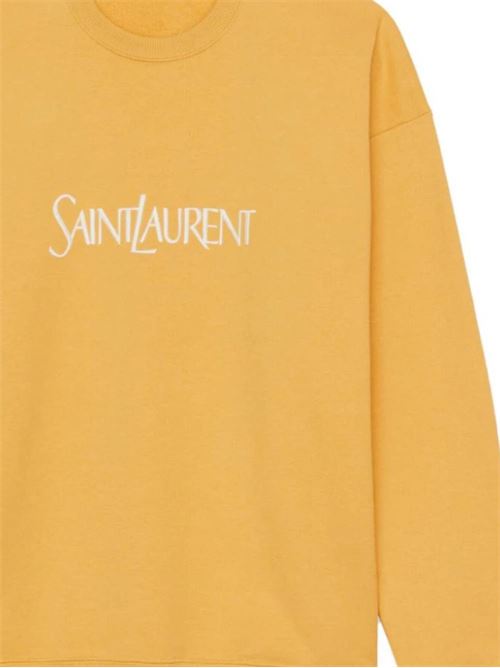 Mustard yellow sweatshirt Saint Laurent | 782051Y36ZO7290